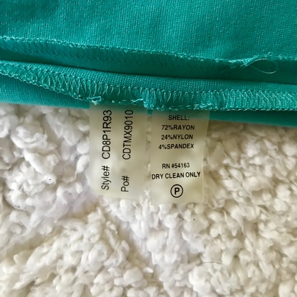 Turquoise Calvin Klein shift dress - Picture 6 of 6